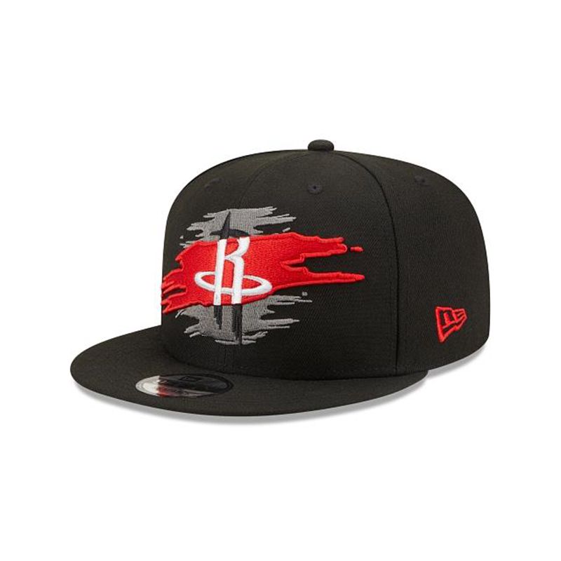 NBA Houston Rockets Logo Tear 9Fifty Snapback (JKU8577) - Red New Era Caps